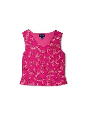 Fairy y2k vintage pink sequin top